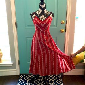 Small Lulus red open tie back dress